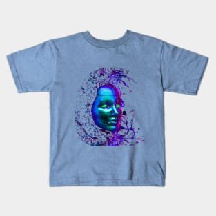 Face Smile Girl bkr Kids T-Shirt